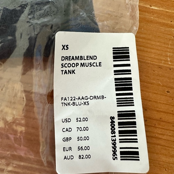 Peloton Dreamblend Scoop Muscle Tank XS Dark Blue - Picture 3 of 3